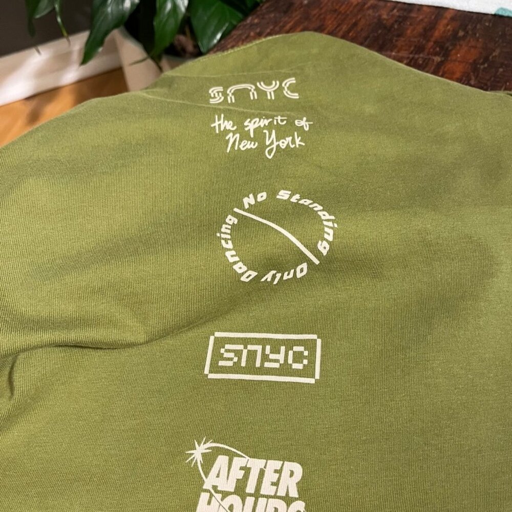 Saturdays Collage Stack Relaxed Long Sleeve Tee Mayfly - Olive - Men's Medium - Picture 8 of 8